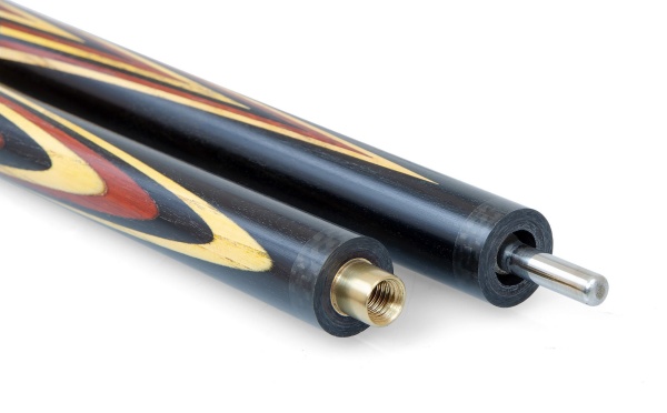 Двухсоставной бильярдный кий для русской пирамиды Weekend "Классика" (падук, лимонник, граб) 19 запилов, инкрустация