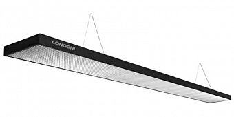 Лампа плоская люминесцентная «Longoni Compact» (черная, серебристый отражатель, 247х31х6см)
