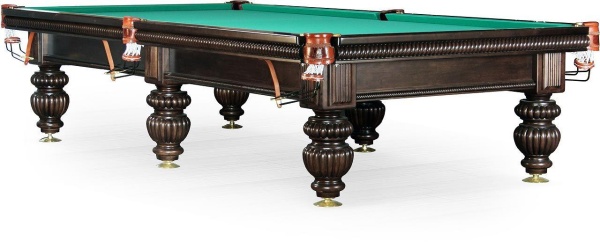 Бильярдный стол для русской пирамиды "Tower" 9 ф (черный орех, сланец 38 мм)