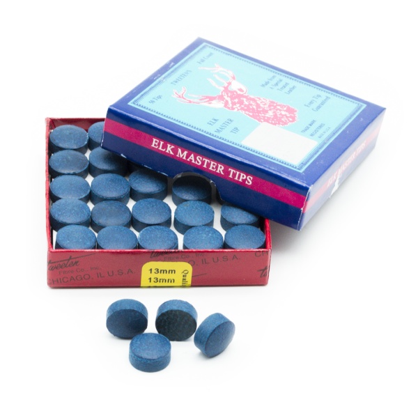 Коробка наклеек для кия "Elk Master"13 мм (50 шт)