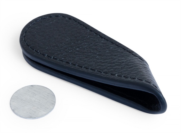 Пенал для мела магнитный «GL II» черный (натуральная кожа)