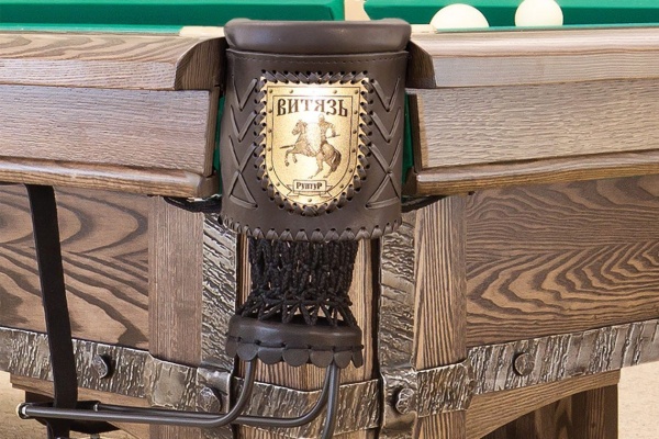 Бильярдный стол для русской пирамиды "Витязь-Премиум" (12 футов, дуб, сланец 45мм)